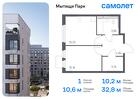 1-к квартира, 32 м², 9/13 эт.