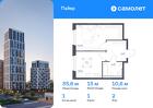 1-к квартира, 35 м², 2/30 эт.