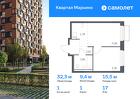 1-к квартира, 32 м², 17/17 эт.
