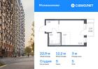 1-к квартира, 22 м², 5/5 эт.