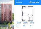 1-к квартира, 38 м², 5/17 эт.