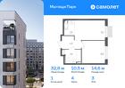 1-к квартира, 32 м², 3/17 эт.