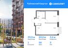 1-к квартира, 35 м², 3/7 эт.