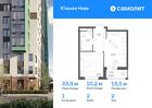 1-к квартира, 33 м², 2/15 эт.