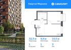 1-к квартира, 32 м², 3/17 эт.