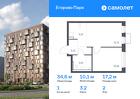 1-к квартира, 34 м², 2/12 эт.