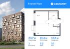 1-к квартира, 34 м², 10/12 эт.