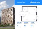 1-к квартира, 34 м², 12/12 эт.