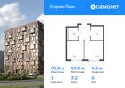 1-к квартира, 35 м², 9/12 эт.