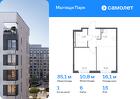 1-к квартира, 35 м², 15/17 эт.