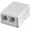 Stk-rj-45(8p8c), cat.6, 2 выхода, dual idc компьютерная розетка розетк
