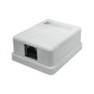 Розетка настенная rj-45, 8p8c, cat.5e, 1 порт utp (10-0307) компьютерн