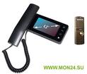 Qm-434c_set1 (черный)+выз. панель (бронза) монитор видеодомофона цветн