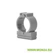 Держатель с защелкой для труб диаметр 20мм, серый