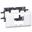 Legrand 010952 суппорт mosaic для dlp с крышкой 65 мм, 2 модуля