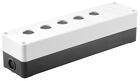 Корпус кп105(6) для кнопок 5(6) мест белый (bkp10-6-k01) корпус для кн