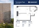 1-к квартира, 37 м², 15/16 эт.