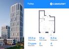 1-к квартира, 33 м², 4/16 эт.