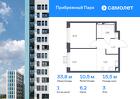 1-к квартира, 33 м², 3/12 эт.