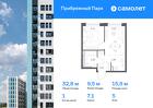 1-к квартира, 32 м², 5/17 эт.