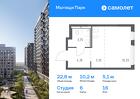 1-к квартира, 22 м², 16/17 эт.