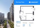 1-к квартира, 36 м², 3/17 эт.