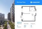 1-к квартира, 36 м², 3/17 эт.