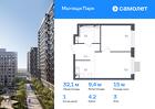 1-к квартира, 32 м², 3/12 эт.
