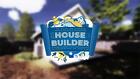 Рекламный пост об игре "House Builder", где главный герой строит дома