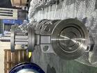 Затвор дисковый поворотный межфланцевый нержавеющий ру10 ду150