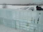Лед,блоки льда для скульптур, лед строительный